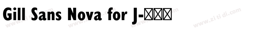 Gill Sans Nova for J字体转换